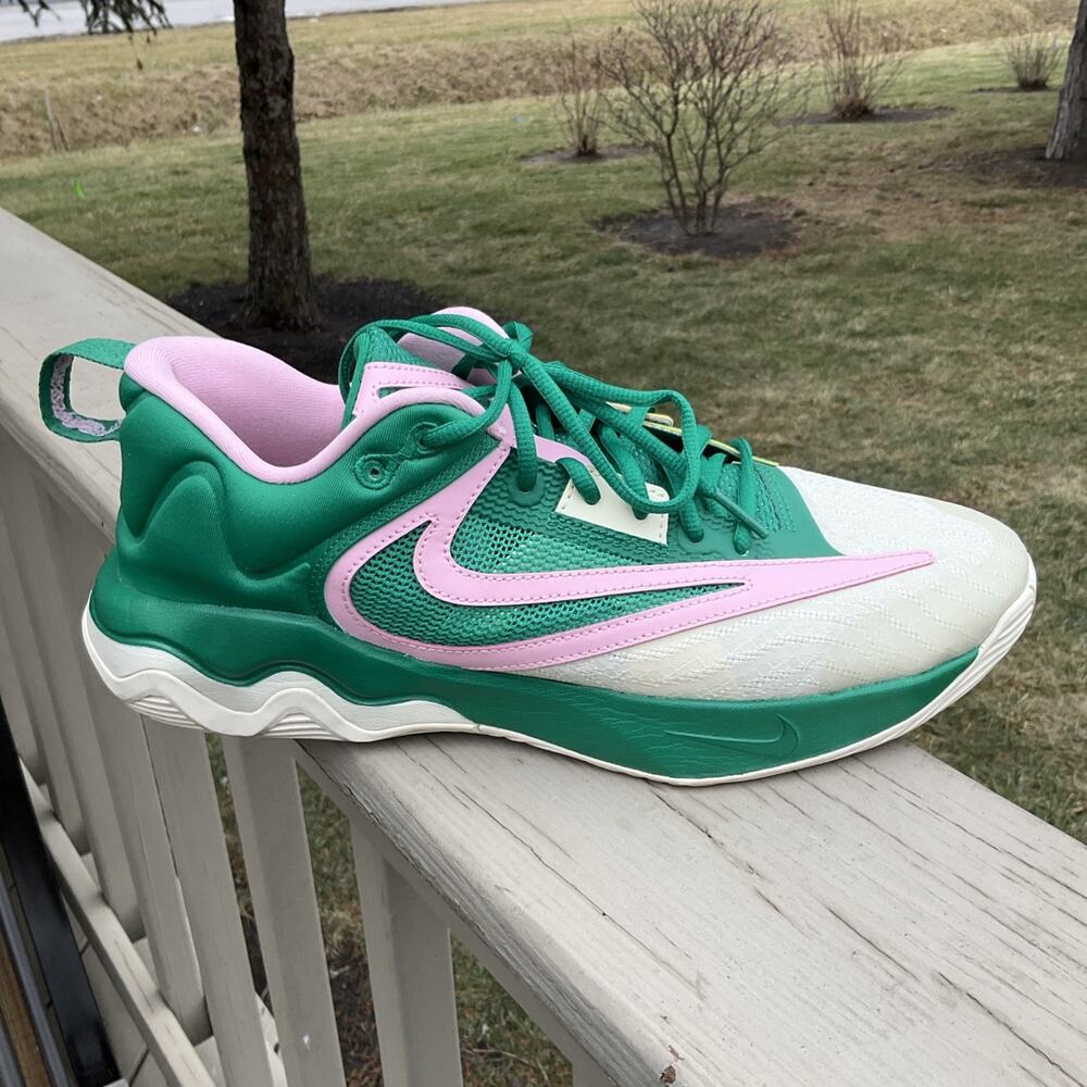 Nike Giannis Immortality 3 “5 The Hard Way” Men’s Size 10.5 green pink Shoes - Picture 2 of 16
